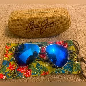 Maui Jim Mavericks Blue Lens Sunglasses